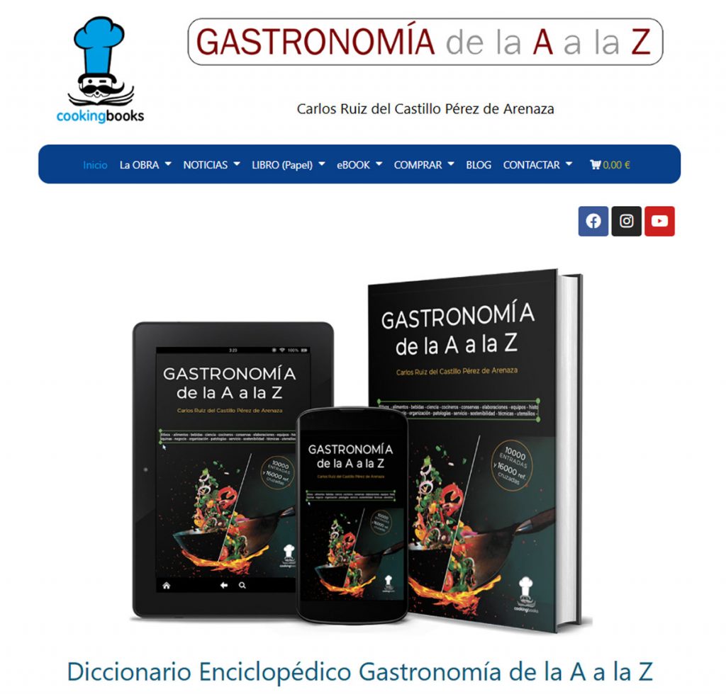 WEB oficial GASTRONOMÍA de la A a la Z